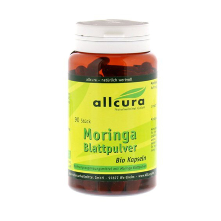 Allcura Moringa Blattpulver Bio Kapseln