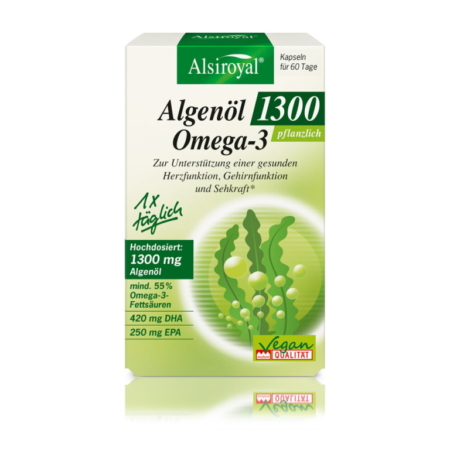 Alsiroyal Algenöl 1300 Omega-3 Kapseln