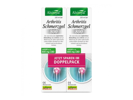 Alsiroyal Arthritis Schmerzgel 800 mit CBD Doppelpack (2x100ml)