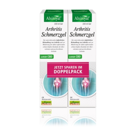 Alsiroyal Arthritis Schmerzgel mit CBD Doppelpack (2x100ml)