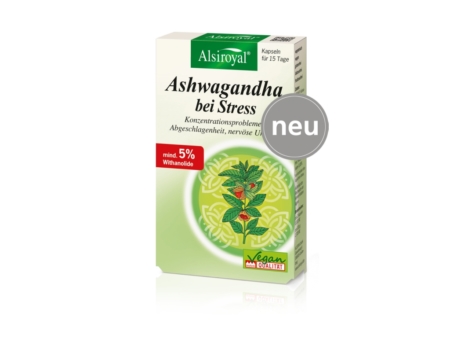 Alsiroyal Ashwagandha bei Stress 30 Kapseln