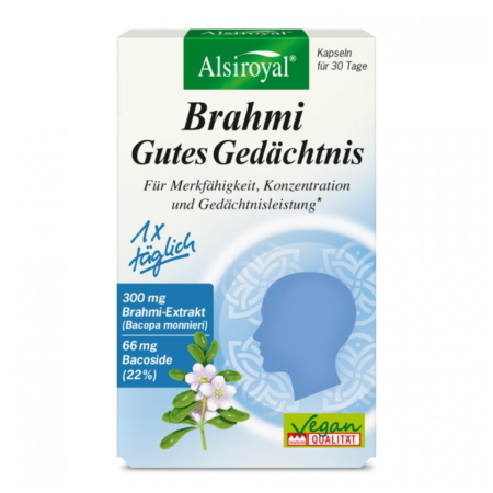 Alsiroyal Brahmi Gutes Gedächtnis Kapseln