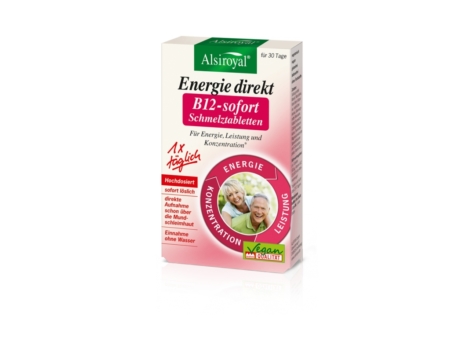 Alsiroyal Energy direkt B12-sofort Schmelztabletten