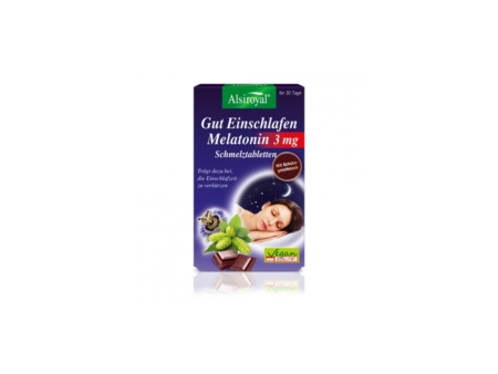 Alsiroyal Gut Einschlafen Melatonin 3mg Schmelztabletten