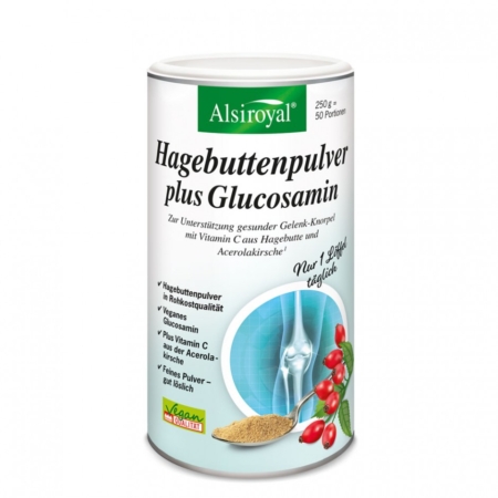 Alsiroyal Hagebuttenpulver plus Glucosamin (250g)
