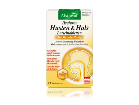 Hyaluron Husten & Hals Lutschtabletten mit Manuka-Honig