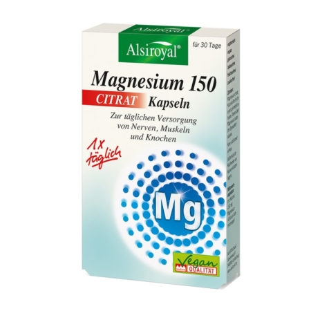 Alsiroyal Magnesium 150 Citrat Kapseln