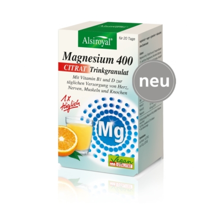 Alsiroyal Magnesium 400 CITRAT Trinkgranulat