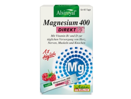 Alsiroyal Magnesium 400 DIREKT Himbeere (40 Sticks)