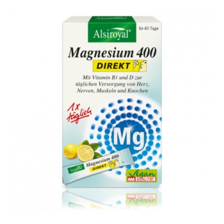 Alsiroyal Magnesium 400 DIREKT Zitrone (40 Sticks)