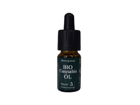 Bettergreens BIO CANNABIS ÖL NATURELL 3 - HANFAROMAEXTRAKT (10ml)