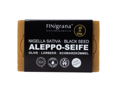 Finigrana Aleppo Seife mit Schwarzkümmelöl (100 g)