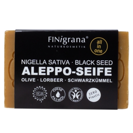 Finigrana Aleppo Seife mit Schwarzkümmelöl (100 g)