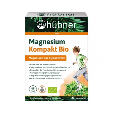 Hübner® Magnesium Kompakt Bio (30 Tabeltten)