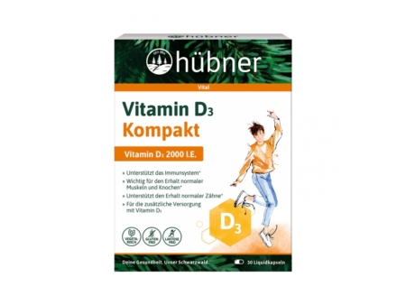 Hübner Vitamin D3 Kompakt (30 Kapseln)