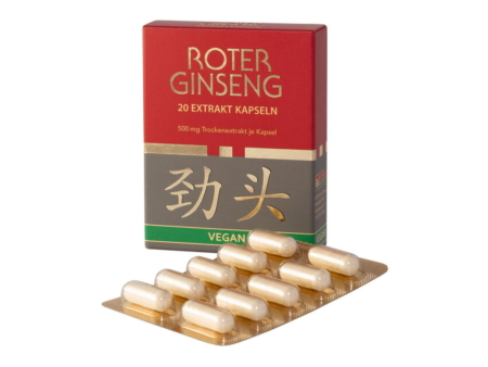KGV Roter Ginseng Pulverextrakt Kapseln Vegan (20 Stück)