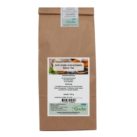 Klockes Anti müde und schwere Beine Tee (135g)