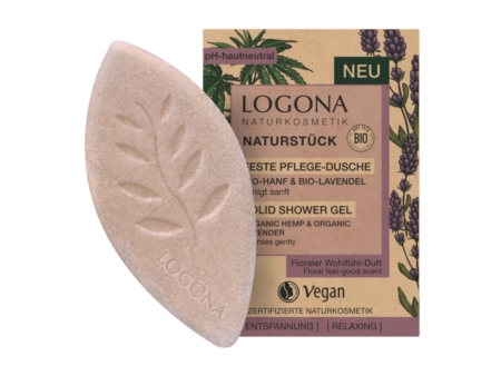 Logona Feste Pflege-Dusche Bio-Hanf und Bio-Lavendel