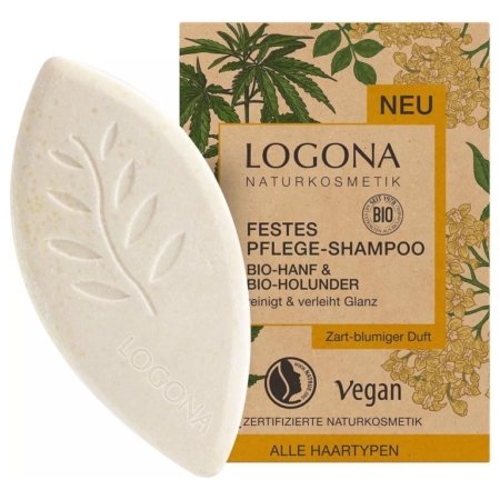 Logona Festes Pflege-Shampoo Bio-Hanf & Bio-Holunder