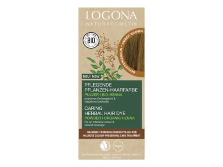 Logona Pflanzen-Haarfarbe Pulver Bernsteinbraun