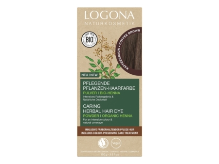 Logona Pflanzen-Haarfarbe Pulver Kaffeebraun