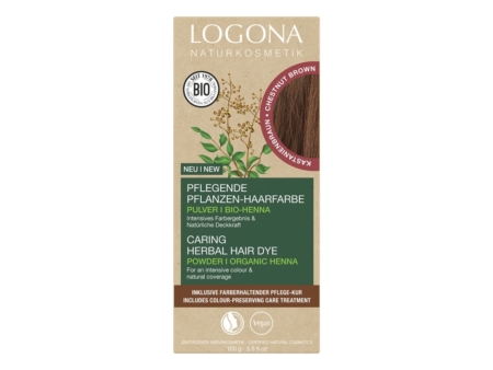 Logona Pflanzen-Haarfarbe Pulver Kastanienbraun