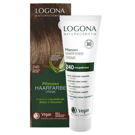Logona Pflanzen-Haarfarbe Creme 240 nougatbraun