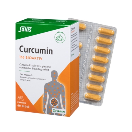 Salus Curcumin 136 Bioaktiv Kapseln (60 Stück)