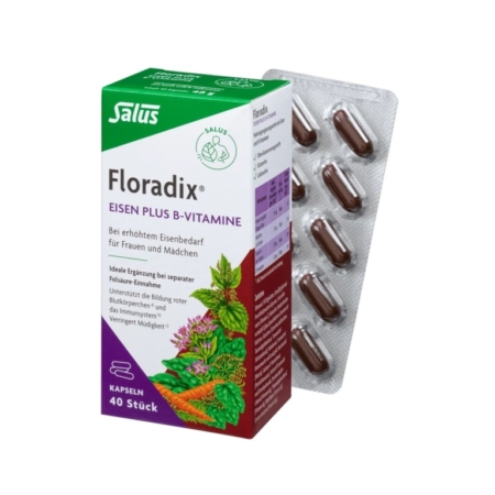 Salus Floradix Eisen plus B-Vitamine (40 Kapseln)