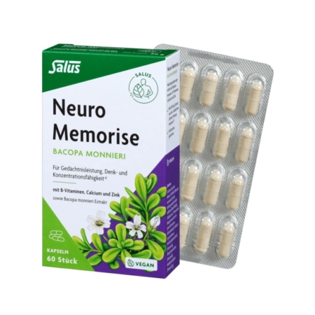 Salus Neuro Memorise Bacopa monnieri Kapseln (60 Stück)