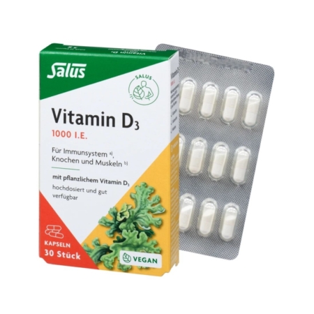 Salus® Vitamin D3 1000 vegan Vital-Kapseln (60 Stück)