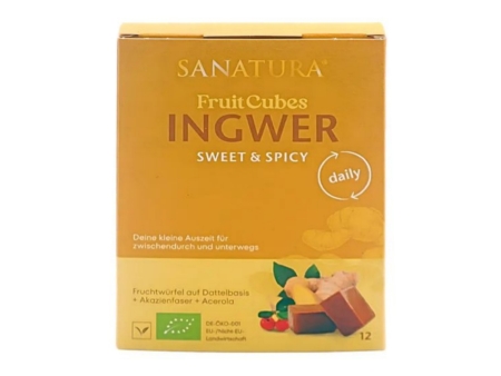 Sanatura Fruit Cubes Bio Ingwer (12 Stück)