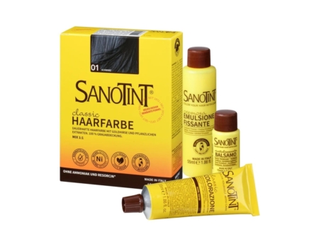 SANOTINT Haarfarbe 01 Schwarz