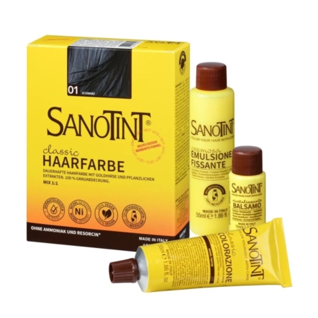 SANOTINT Haarfarbe 01 Schwarz