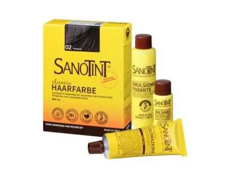 SANOTINT Haarfarbe 02 Tiefbraun