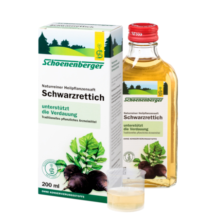 Schoenenberger naturreiner Heilpflanzensaft Schwarzrettich