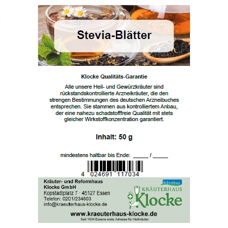 Stevia Blätter geschnitten (50g)